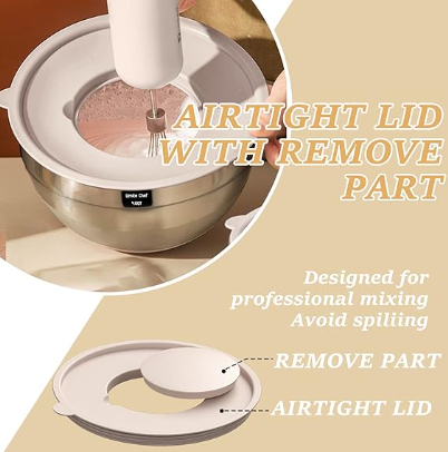 Mixing Bowls with Airtight Lids Set