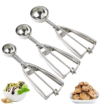 Ice Cream Scoop, 3Pcs Cookie Scoop Set