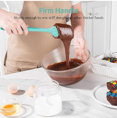 U-Taste Silicone Spatula Set with 600 Degrees Fahrenheit Heat Resistant